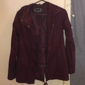 Dark Burgundy Utility Jacket